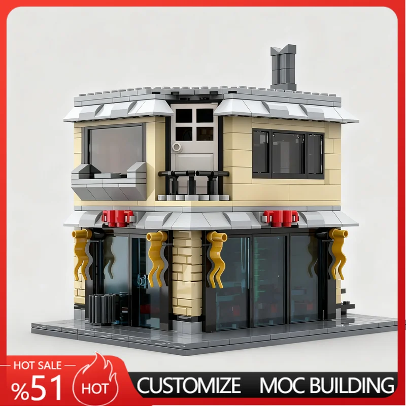 NEW 654PCS Two-Story Corner Coffee Shop MOC Model Custom Building Blocks DIY Assembly Toy Gift For City Building Block Hobbyists
NEW 654PCS Two-Story Corner Coffee Shop MOC Model Custom Building Blocks DIY Assembly Toy Gift For City Building Block Hobbyists