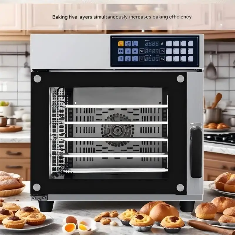 Electric Convection Oven Commercial Bakery Oven With Steam Feature for Perfect Baking of Cakes Cookies and Pizza Crust
Electric Convection Oven Commercial Bakery Oven With Steam Feature for Perfect Baking of Cakes Cookies and Pizza Crust