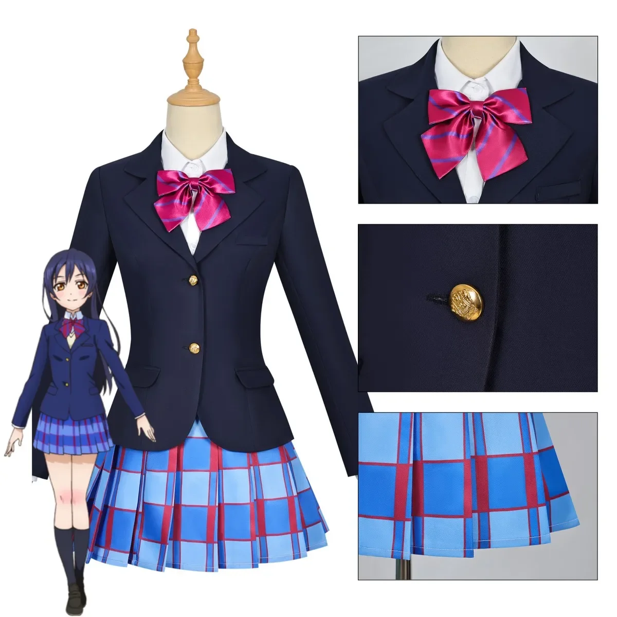 Аниме LoveLive! School Idol Project Nico Yazawa Sonoda Umi Kotori Minami Косплей Костюм Школьная форма Женский костюм Kawaii 2025 
Аниме LoveLive! School Idol Project Nico Yazawa Sonoda Umi Kotori Minami Косплей Костюм Школьная форма Женский костюм Kawaii 2025