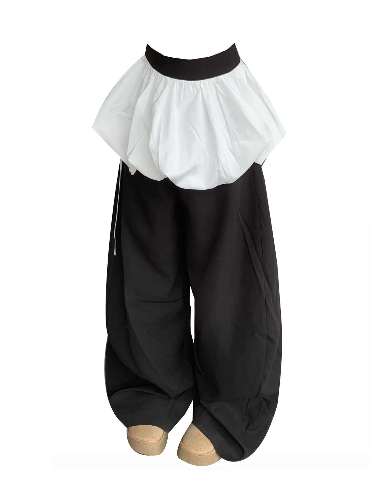 Женские черные готические мешковатые брюки-парашюты Y2k Gyaru, балетки большого размера с юбкой, Harajuku 2000-х годов, Y2k, эмо, винтажные брюки 2025
Женские черные готические мешковатые брюки-парашюты Y2k Gyaru, балетки большого размера с юбкой, Harajuku 2000-х годов, Y2k, эмо, винтажные брюки 2025