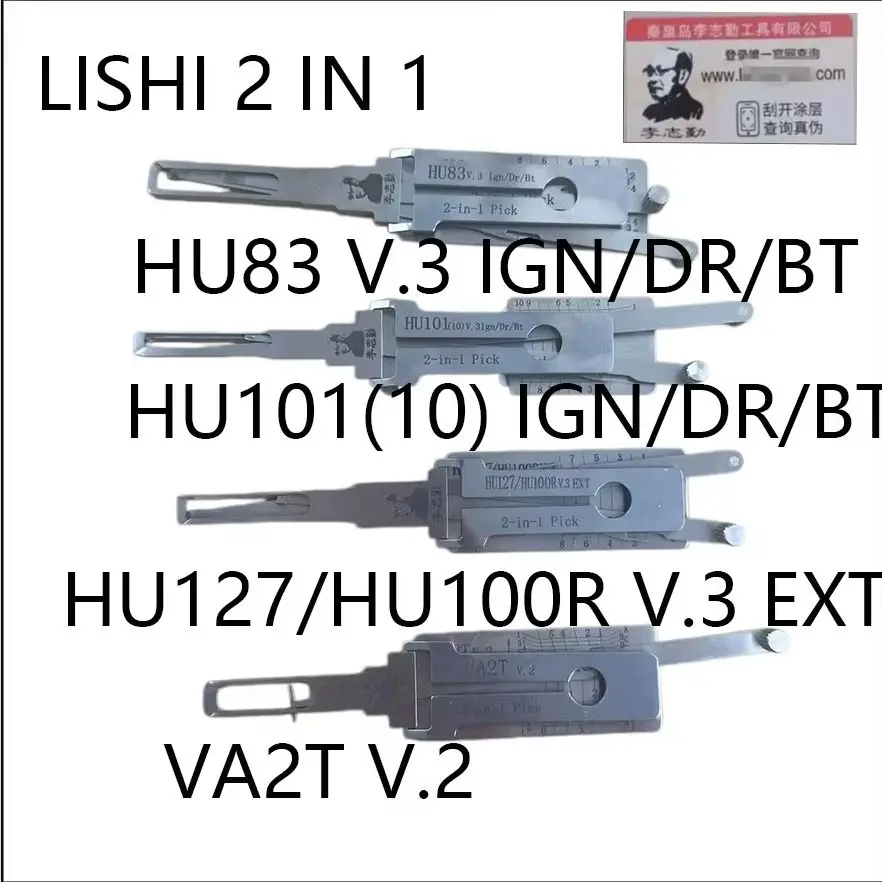 2026 LISHI 2-in-1 Locksmith Tool HU83 V.3 HU101(10) HU127/HU100R V.3 EXT VA2T V.2 Ignition/Diagnostic/BT Key Programming Tool
2026 LISHI 2-in-1 Locksmith Tool HU83 V.3 HU101(10) HU127/HU100R V.3 EXT VA2T V.2 Ignition/Diagnostic/BT Key Programming Tool