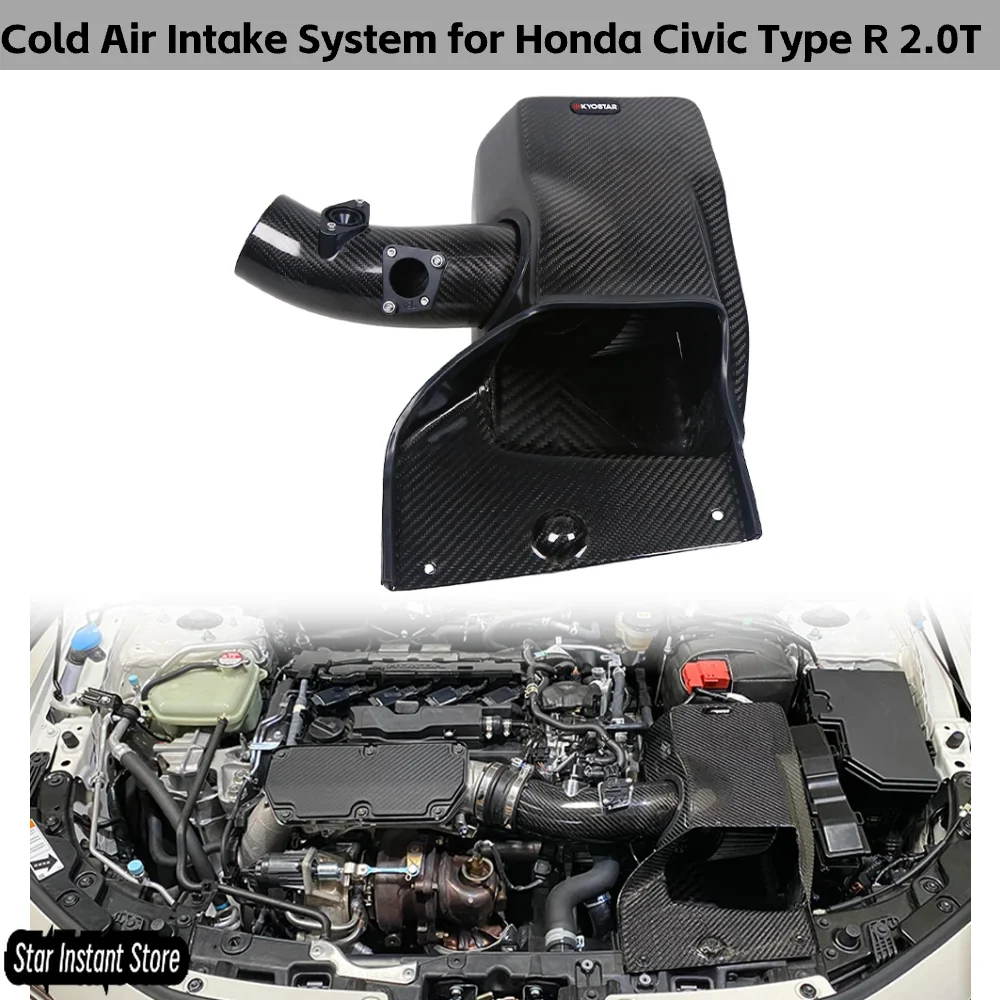 Dry Carbon Fiber Cold Air Intake System for Honda Civic Type R 2.0T 2022+, Performance Turbo Intake Upgrade
Dry Carbon Fiber Cold Air Intake System for Honda Civic Type R 2.0T 2022+, Performance Turbo Intake Upgrade