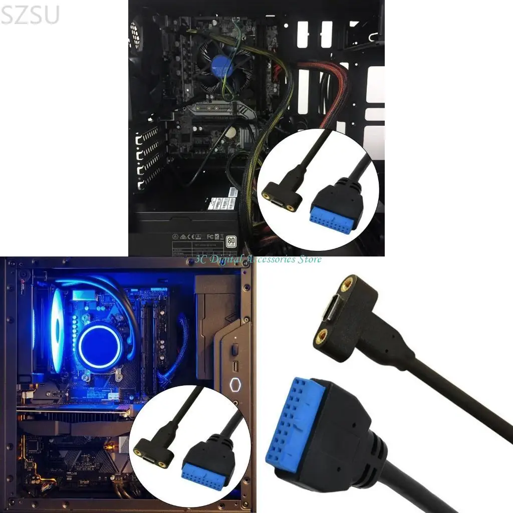 SZSU USB C TO IDC20P Фронт -панель заголовок USB C Type C Женский до IDC20P Женский
SZSU USB C TO IDC20P Фронт -панель заголовок USB C Type C Женский до IDC20P Женский
