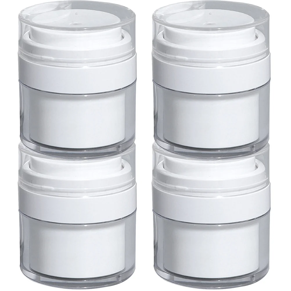4Pcs Airless Pump Jars Premium Leak Proof Travel Containers for Cream Lotion Essential Oils Portable Skincare Storage
4Pcs Airless Pump Jars Premium Leak Proof Travel Containers for Cream Lotion Essential Oils Portable Skincare Storage