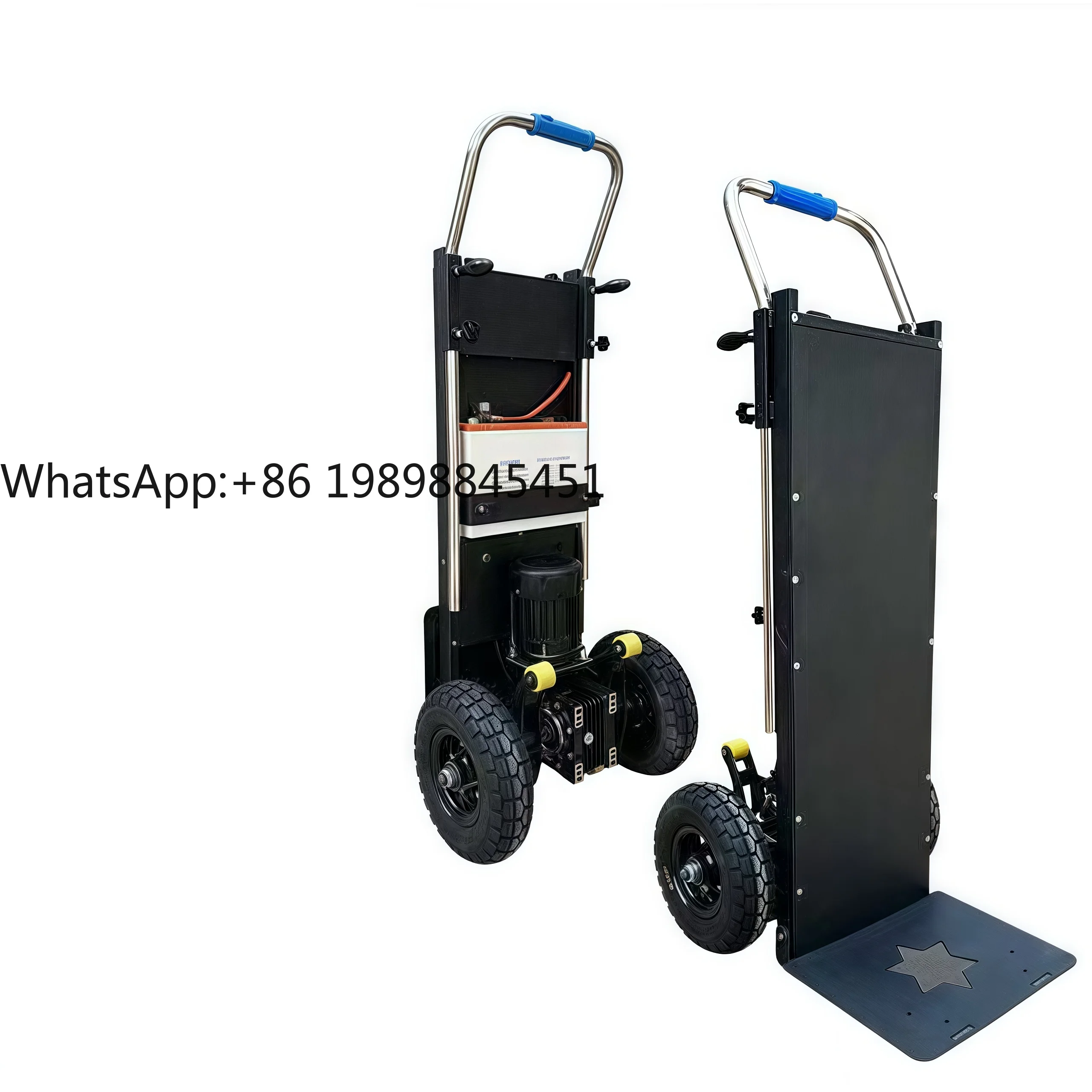 Electric Stair Climbing Dolly 300kg Capacity-Four-Wheel Track & Wheel Models for Cargo Handling (OEM Available)
Electric Stair Climbing Dolly 300kg Capacity-Four-Wheel Track & Wheel Models for Cargo Handling (OEM Available)