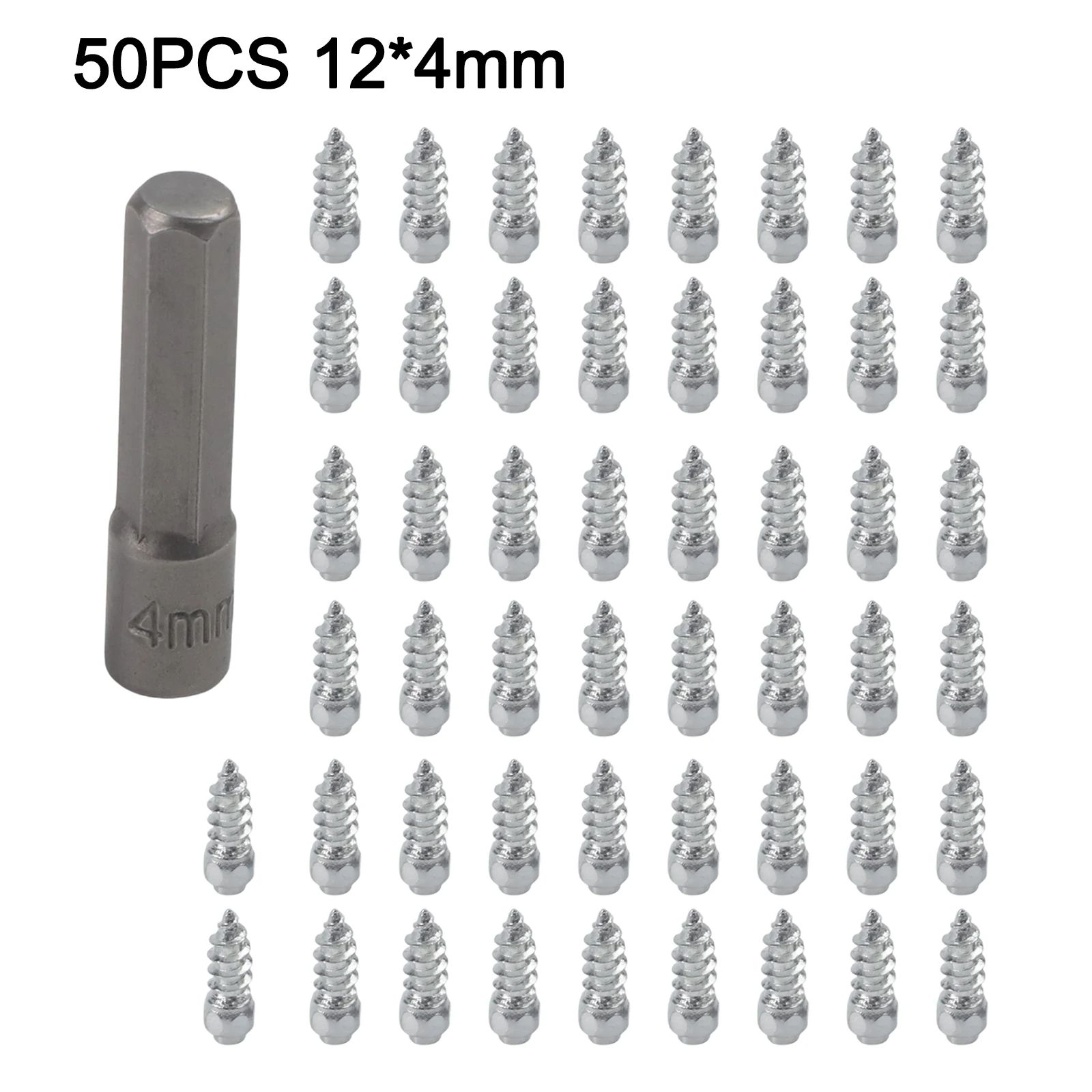 50PCS Tire Carbide Screw Spikes Skid Nails Anti-Slip Car Motorcycle ATV Tool Anti-Ice Electric Scooter Tire Studs Screws Nails
50PCS Tire Carbide Screw Spikes Skid Nails Anti-Slip Car Motorcycle ATV Tool Anti-Ice Electric Scooter Tire Studs Screws Nails