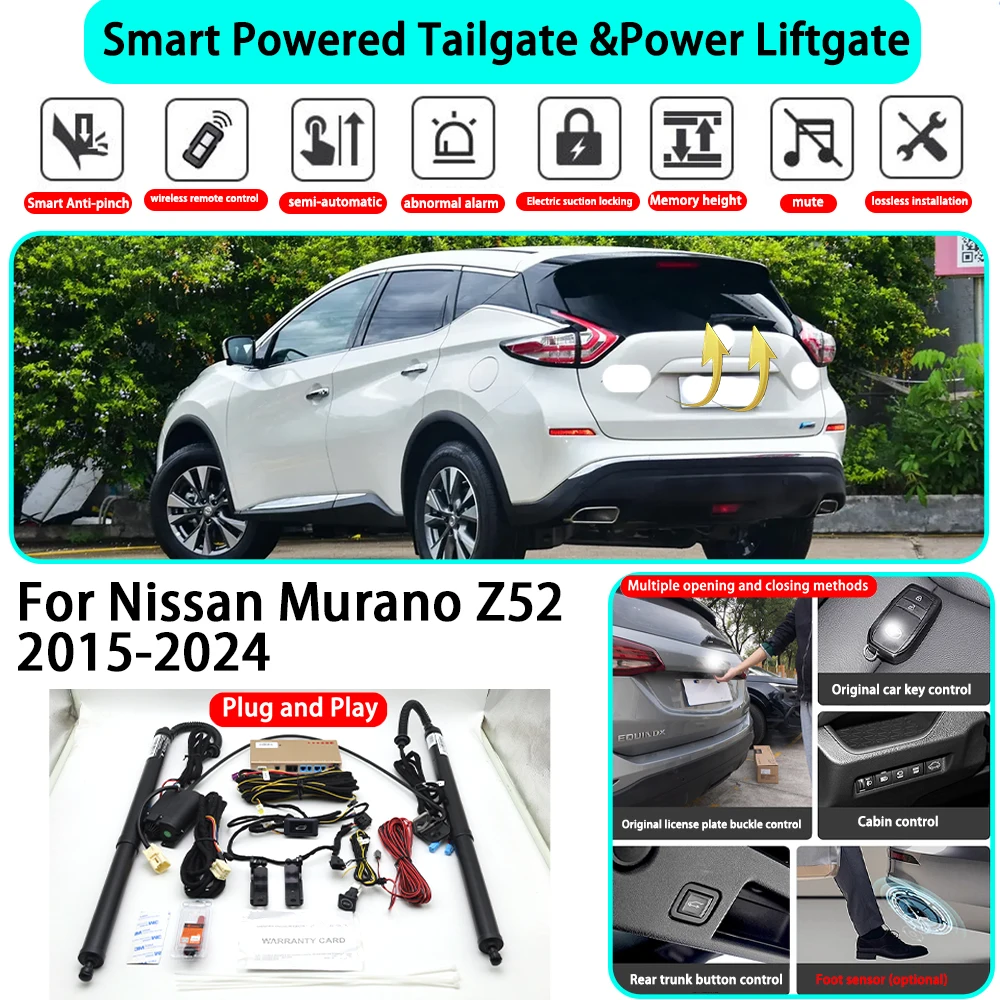 for Nissan Murano Z52 2015-2024 OEM Smart Automatic Powered Tailgate Electric Power Tailgate Lift Kit Key Close
for Nissan Murano Z52 2015-2024 OEM Smart Automatic Powered Tailgate Electric Power Tailgate Lift Kit Key Close