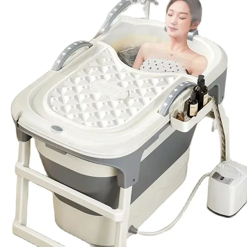 Modern Plastic Bathtub for Bathroom Simple Thickened Portable Folding Bathtub Sitting Bath Steaming Household Portable Bathtubs
Modern Plastic Bathtub for Bathroom Simple Thickened Portable Folding Bathtub Sitting Bath Steaming Household Portable Bathtubs