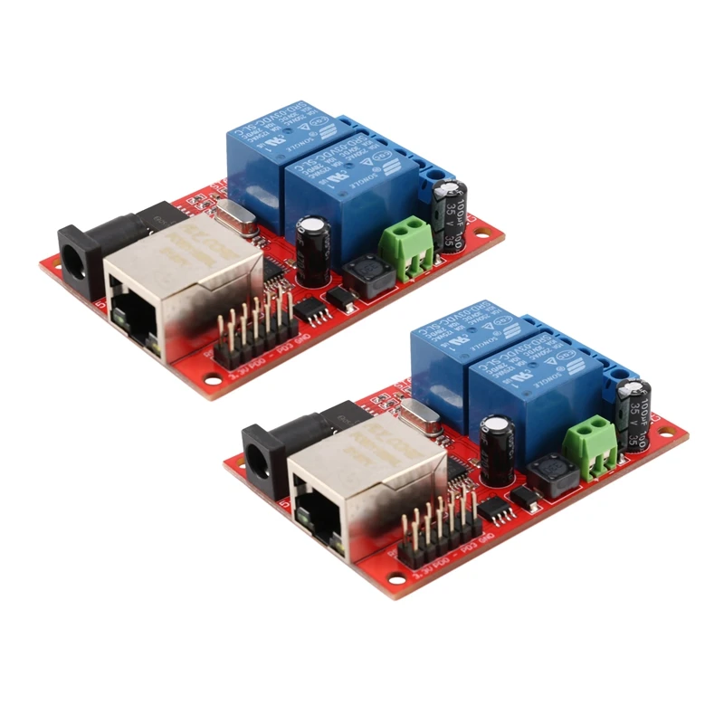 RISE-2X LAN Ethernet 2-Way Relay Board Delay Switch TCP/UDP Controller Module WEB Server
RISE-2X LAN Ethernet 2-Way Relay Board Delay Switch TCP/UDP Controller Module WEB Server