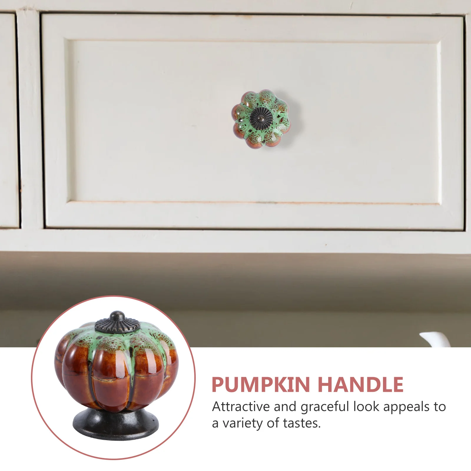 6Pcs Durable Ceramic Pumpkin Drawer Pull Handles Stylish Knobs for Cabinet Wardrobe Furniture Cabinet Knob
6Pcs Durable Ceramic Pumpkin Drawer Pull Handles Stylish Knobs for Cabinet Wardrobe Furniture Cabinet Knob