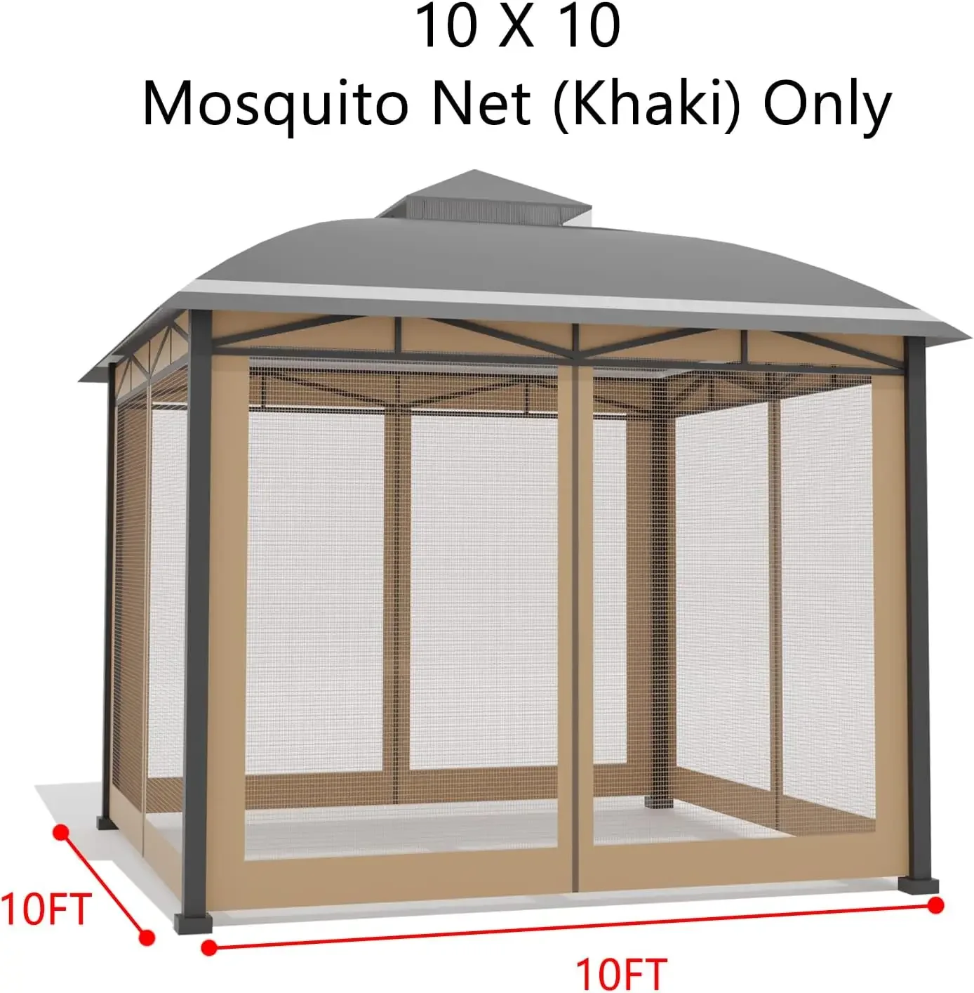 Hot sale.Gazebo Universal Replacement Mosquito Netting10’x10’Garden Gazebo Netting Outdoor Canopy Mesh Patio Screen Sidewalls wi
Hot sale.Gazebo Universal Replacement Mosquito Netting10’x10’Garden Gazebo Netting Outdoor Canopy Mesh Patio Screen Sidewalls wi