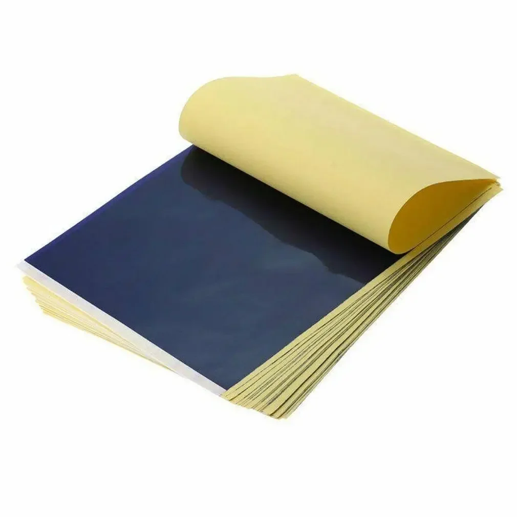 10PCS Tattoo Transfer Paper Spirit Master Stencil Copier Sheets Of Thermal Carbon Tattoo Paper For Tattoo Supply A4 paper size
10PCS Tattoo Transfer Paper Spirit Master Stencil Copier Sheets Of Thermal Carbon Tattoo Paper For Tattoo Supply A4 paper size
