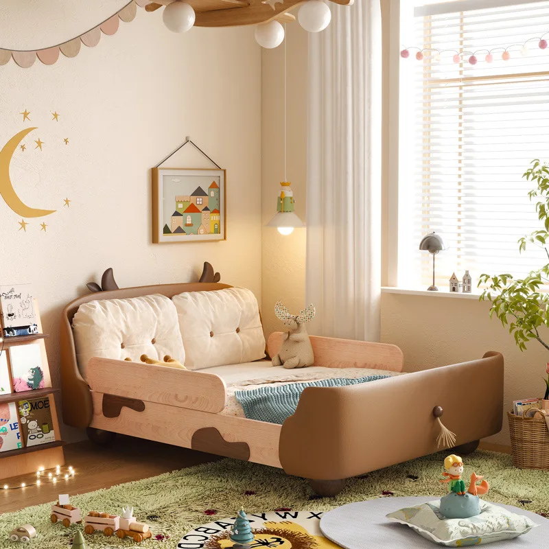 Cow Island Solid Wood Single Princess Bed with Guardrail 1.5 meters
Cow Island Solid Wood Single Princess Bed with Guardrail 1.5 meters
