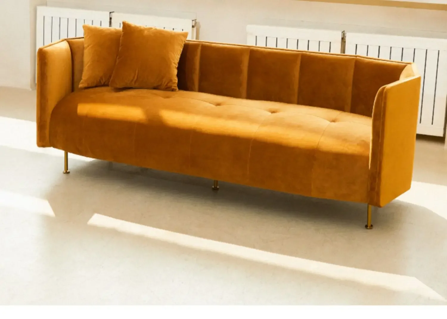 Nordic modern fabric sofa original design small apartment simple light luxury
Nordic modern fabric sofa original design small apartment simple light luxury