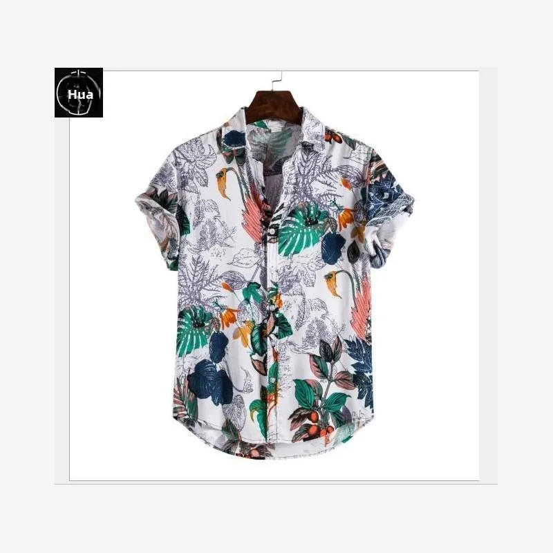 Summer Men's T-irts Cotton Floral Print ort Sve ket irt Youth Faion Stand Fit Casual Wear Daily Life
Summer Men's T-irts Cotton Floral Print ort Sve ket irt Youth Faion Stand Fit Casual Wear Daily Life