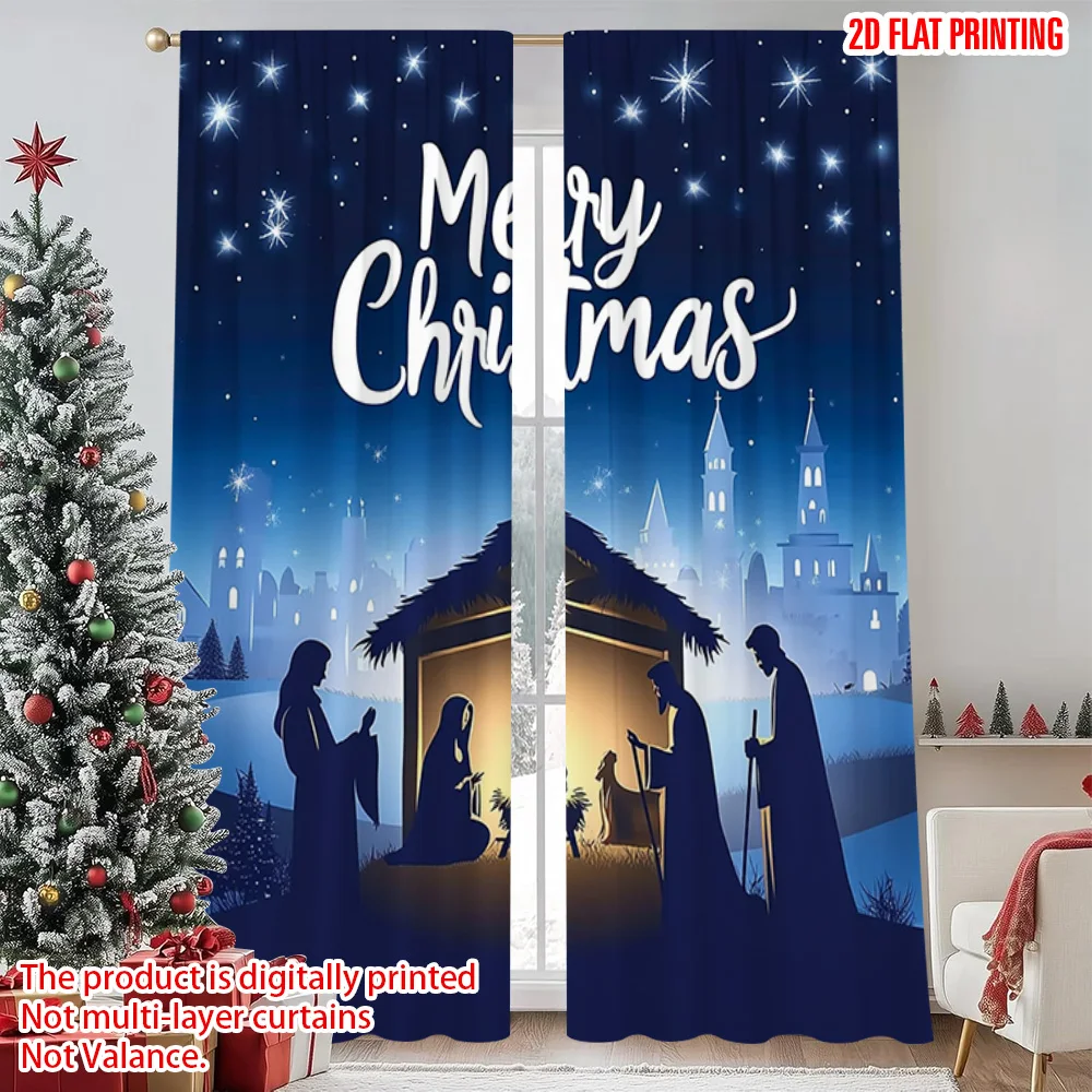 2pcs 2D flat printing Merry Christmas Curtains new Christmas1 Versatile Polyester Fabric Without Electricity Birthday Party Use
2pcs 2D flat printing Merry Christmas Curtains new Christmas1 Versatile Polyester Fabric Without Electricity Birthday Party Use