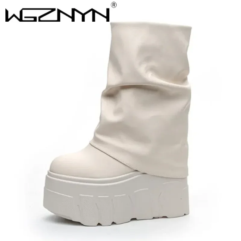 14CM New Ankle Booties Shoes Natural Microfiber Leather Boots 2025 Winter Women Motorcycle Boots Platform Ladies Fashion Botas
14CM New Ankle Booties Shoes Natural Microfiber Leather Boots 2025 Winter Women Motorcycle Boots Platform Ladies Fashion Botas