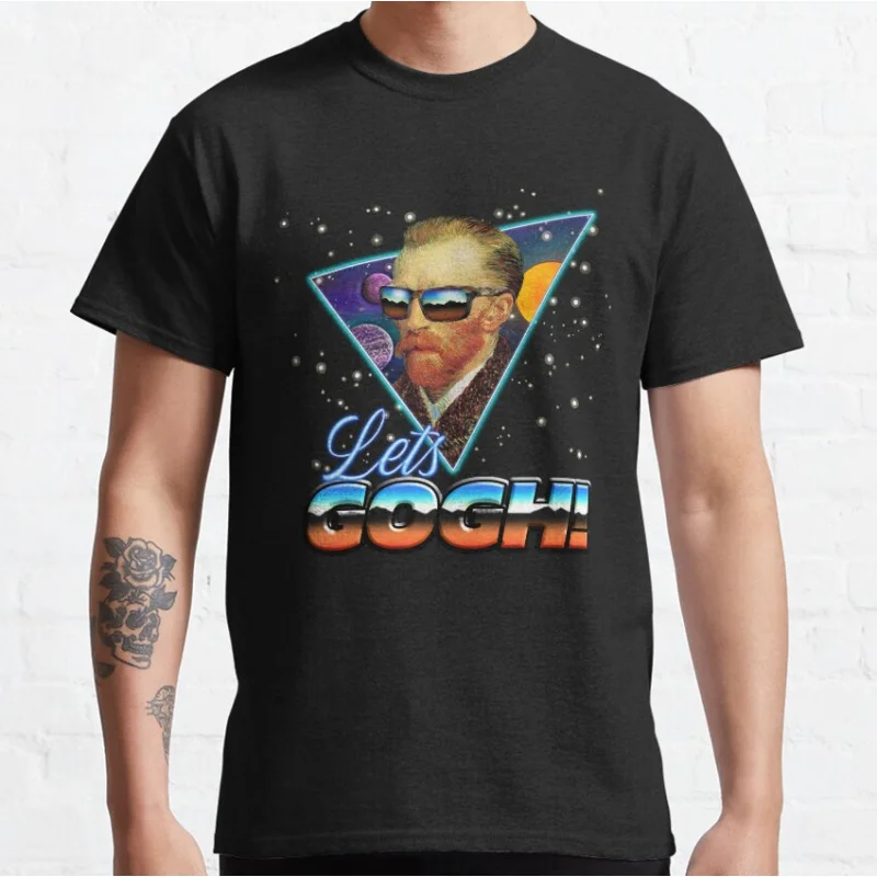 Let’s Gogh (80’s) Funny Van Gogh Humor gift T shirt for men Large size Tops S-6XL 100% cotton printed Clothes
Let’s Gogh (80’s) Funny Van Gogh Humor gift T shirt for men Large size Tops S-6XL 100% cotton printed Clothes
