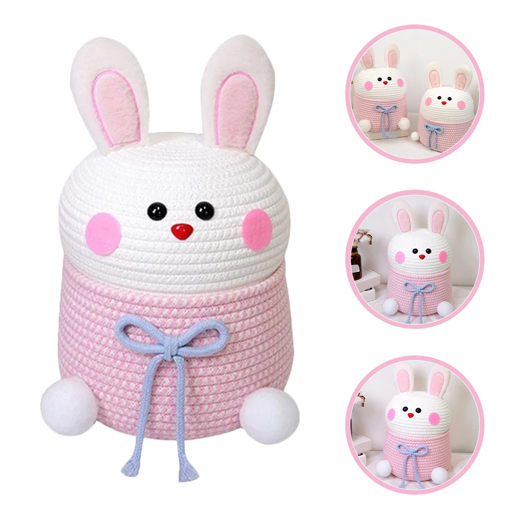 Cute Cotton Rope Woven Handwoven Organizer Desktop Sundries Basket With Lid For Home Decor Woven Container Cartoon
Cute Cotton Rope Woven Handwoven Organizer Desktop Sundries Basket With Lid For Home Decor Woven Container Cartoon