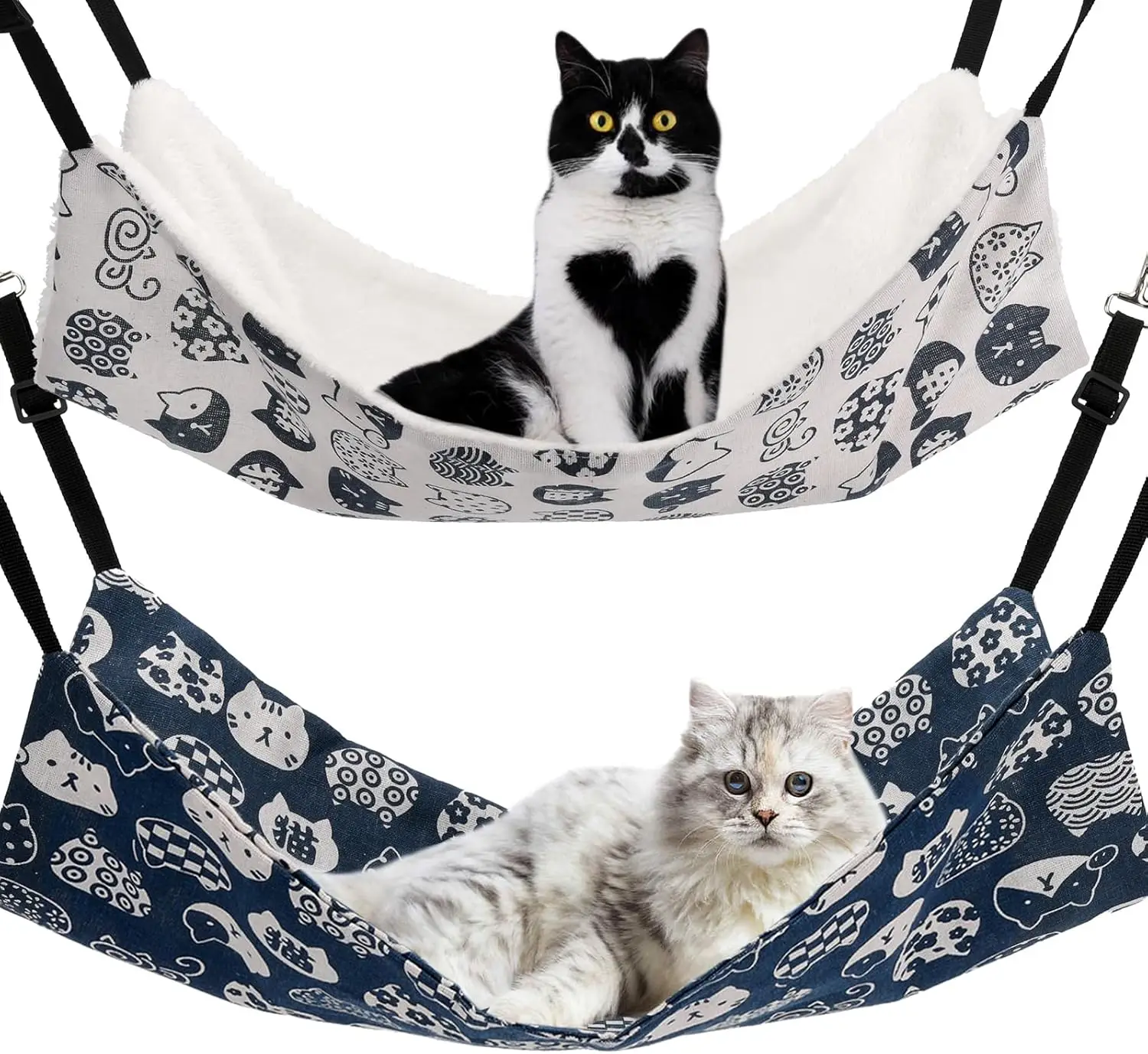 Reversible Cat Hammock for Cage, Adjustable Pet Bed for Small Animals, Soft Sleeping Hammock - 2 Pack
Reversible Cat Hammock for Cage, Adjustable Pet Bed for Small Animals, Soft Sleeping Hammock - 2 Pack