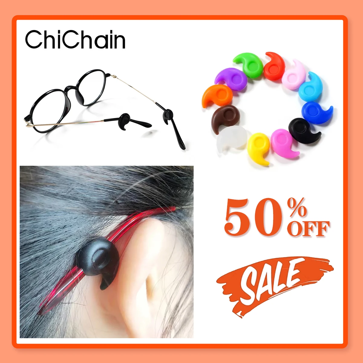 2025 New 10 Pairs Cute Colorful Silicone Anti-slip Eyeglass Ear Hooks, Non-slip Protectors, Eyewear Accessories, Ear Grips
2025 New 10 Pairs Cute Colorful Silicone Anti-slip Eyeglass Ear Hooks, Non-slip Protectors, Eyewear Accessories, Ear Grips