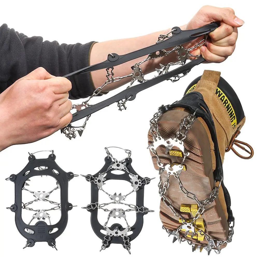 Winter 24-Teeth Crampons Mountaineering Snow Shoes Spikes Ice Shoes Climbing Spike Grip Boots Chain
Winter 24-Teeth Crampons Mountaineering Snow Shoes Spikes Ice Shoes Climbing Spike Grip Boots Chain