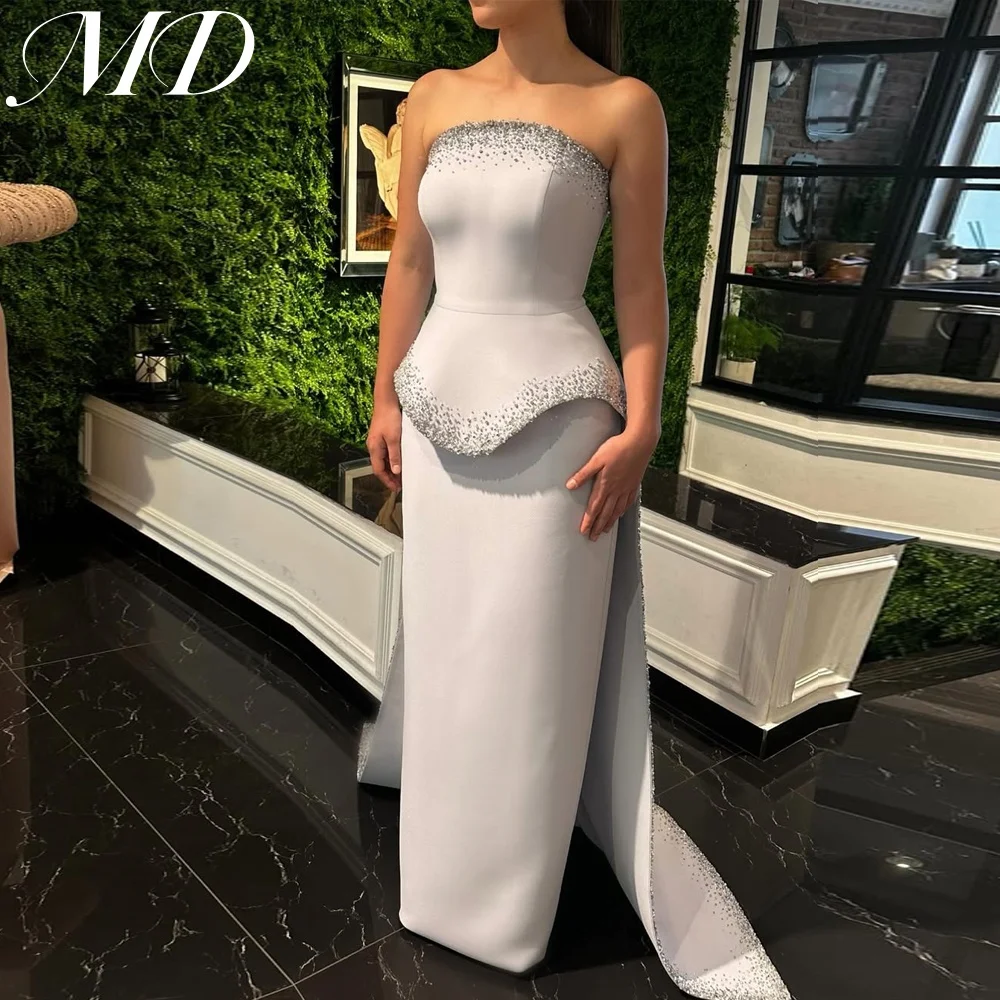 MD Modwen Strapless Evening Dress Elegant Party Dress Beading Customised Sleeveless Luxury فساتين سهرة 2025 Ball Gown
MD Modwen Strapless Evening Dress Elegant Party Dress Beading Customised Sleeveless Luxury فساتين سهرة 2025 Ball Gown