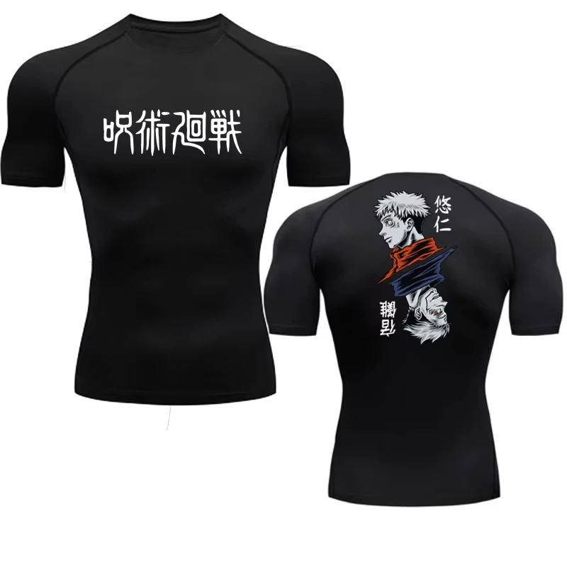 Anime Jujutsu Kaisen Print Compression Shirts for Men Gym Running Workout Fitness Undershirt Athletic Quick Dry T-Shirt Tops
Anime Jujutsu Kaisen Print Compression Shirts for Men Gym Running Workout Fitness Undershirt Athletic Quick Dry T-Shirt Tops