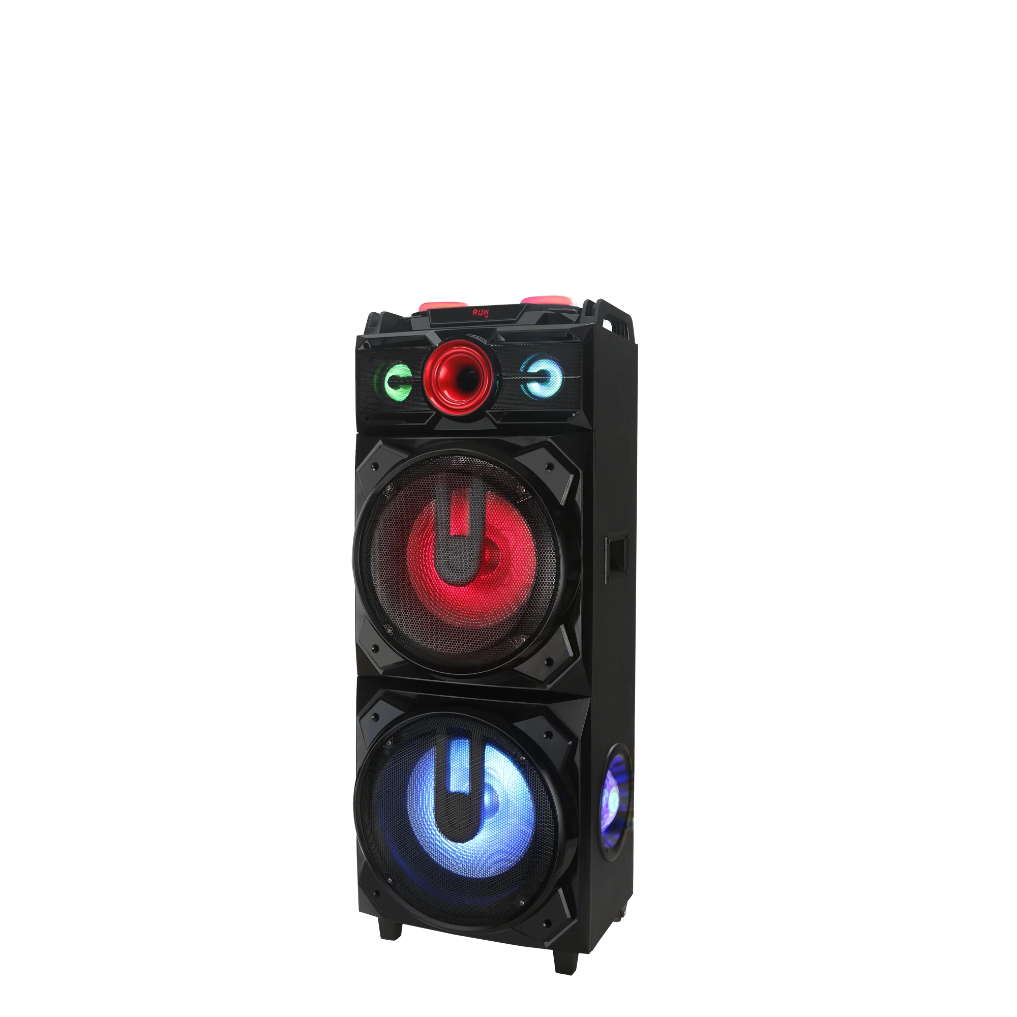 12 Inch Bluetooth Party Speaker 2.0 Channel Stereo 120W Outdoor DJ Party Speaker With BT USB AUX FM LED Karaoke Speaker
12 Inch Bluetooth Party Speaker 2.0 Channel Stereo 120W Outdoor DJ Party Speaker With BT USB AUX FM LED Karaoke Speaker