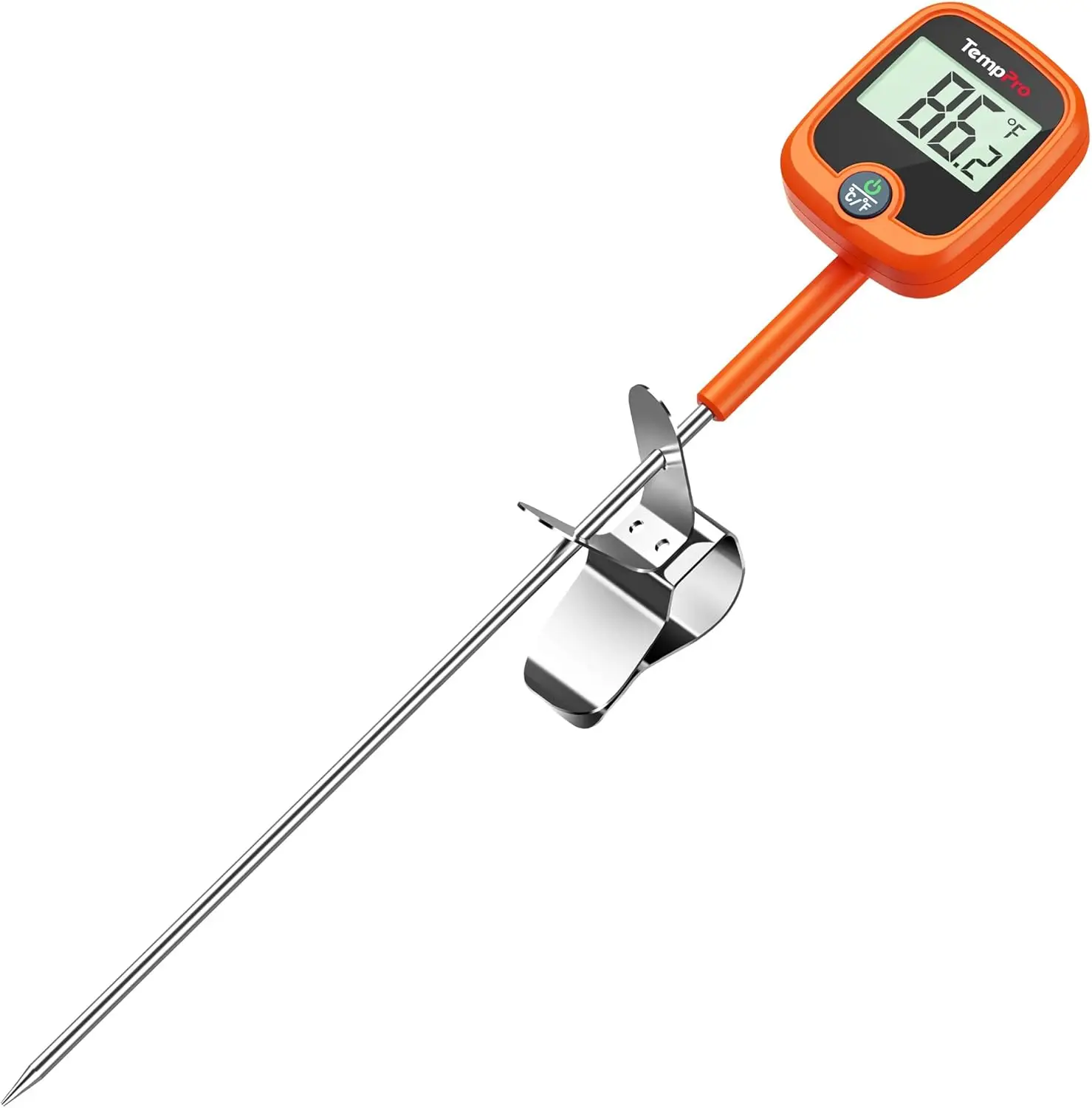 Candy Thermometer with Pot Clip, 10" Long Probe Instant Read Meat Food Thermometer with LCD, Cooking Oil Deep Frying Thermometer for Brewing Fathers Day Gift (Previously ThermoPro)
Candy Thermometer with Pot Clip, 10" Long Probe Instant Read Meat Food Thermometer with LCD, Cooking Oil Deep Frying Thermometer for Brewing Fathers Day Gift (Previously ThermoPro)