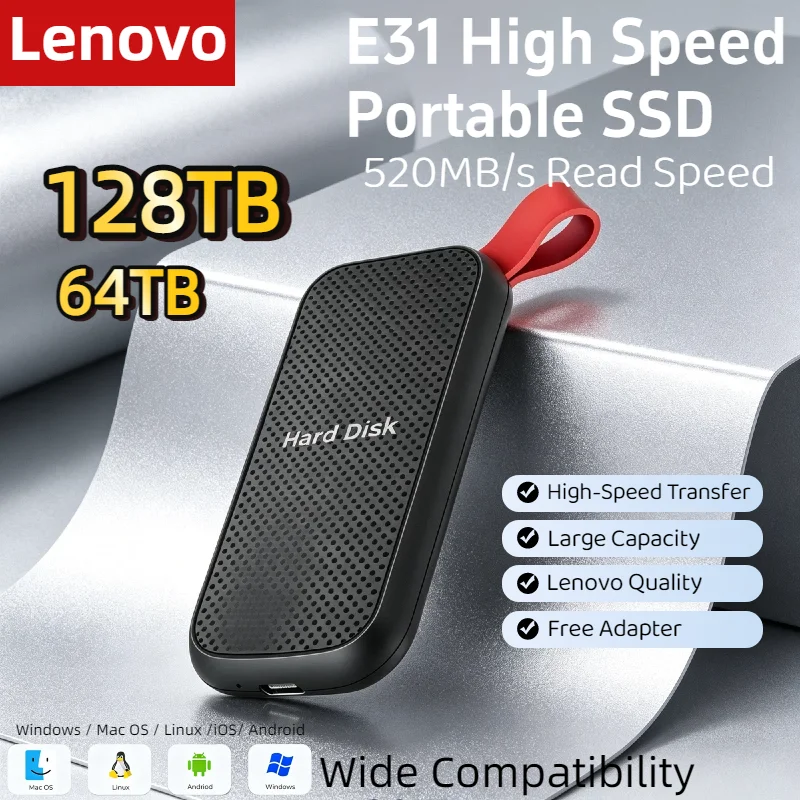 Внешний портативный SSD-накопитель Lenovo 2 ТБ USB 3.1: высокоскоростное хранилище для ноутбуков, PS5, телефонов и резервного копирования игровых данных
Внешний портативный SSD-накопитель Lenovo 2 ТБ USB 3.1: высокоскоростное хранилище для ноутбуков, PS5, телефонов и резервного копирования игровых данных