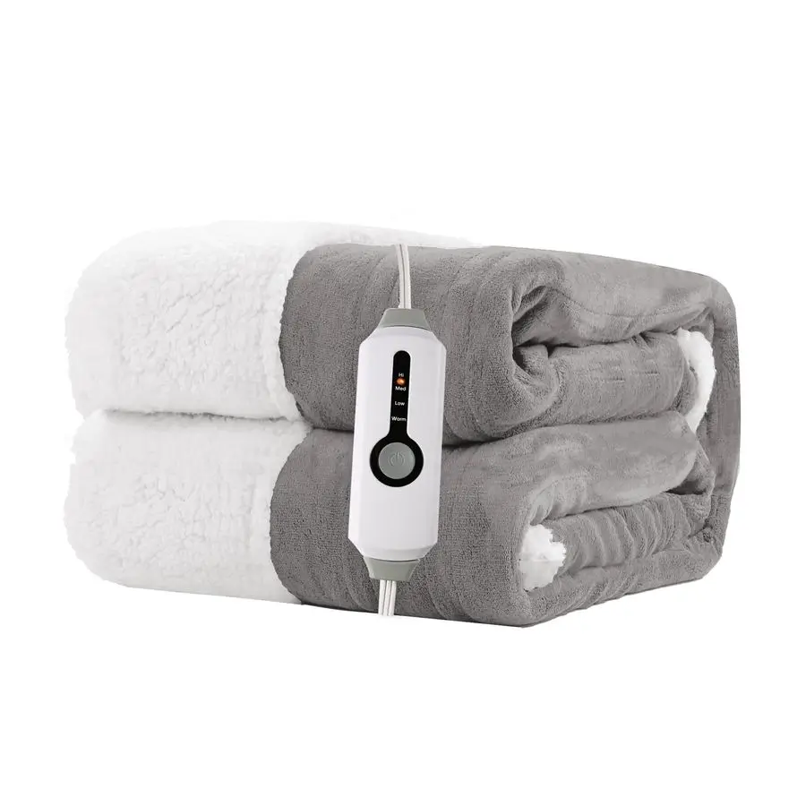 Heated Blanket Throw Size50"x60" DualSided with Microplush amp Sherpa Fabric, 4 Heat Settings amp 3 Hours Auto Off, Machine
Heated Blanket Throw Size50"x60" DualSided with Microplush amp Sherpa Fabric, 4 Heat Settings amp 3 Hours Auto Off, Machine