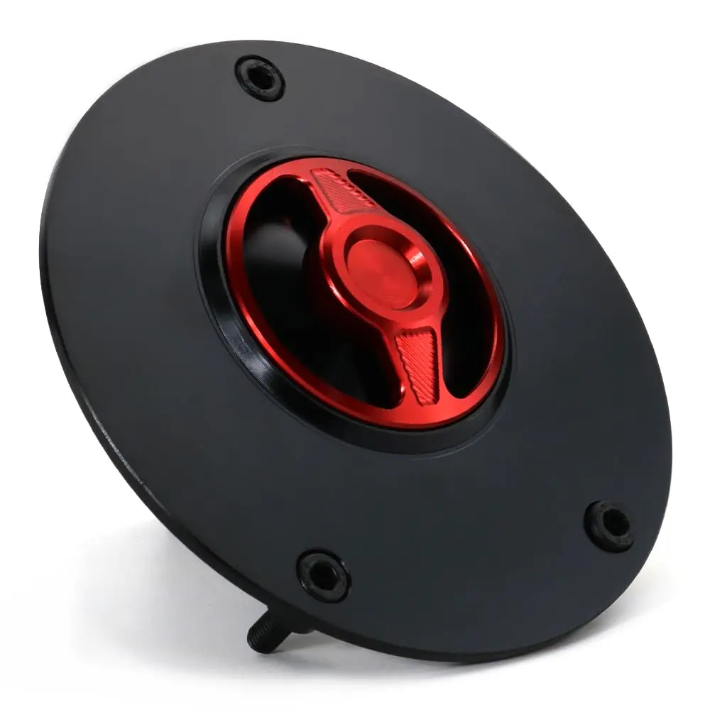 CNC Aluminum Fuel Tank Cap Cover With Red Center For Kawasaki ZX636, Z1000, ZX14R, Versys 650 Models
CNC Aluminum Fuel Tank Cap Cover With Red Center For Kawasaki ZX636, Z1000, ZX14R, Versys 650 Models