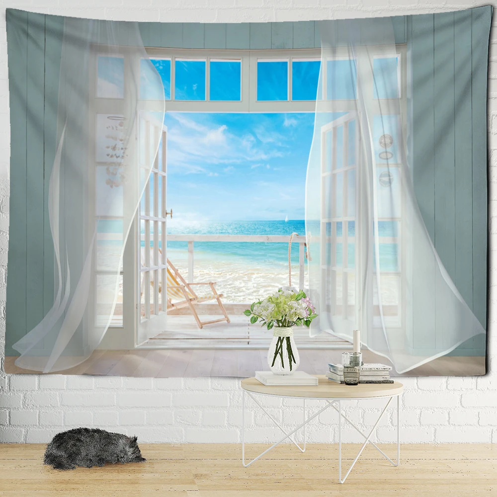 Пейзаж Пляж окошко Картина гобелен настенный 3d печать Бохо тропический хиппи ТАПИС домашний декор
Пейзаж Пляж окошко Картина гобелен настенный 3d печать Бохо тропический хиппи ТАПИС домашний декор