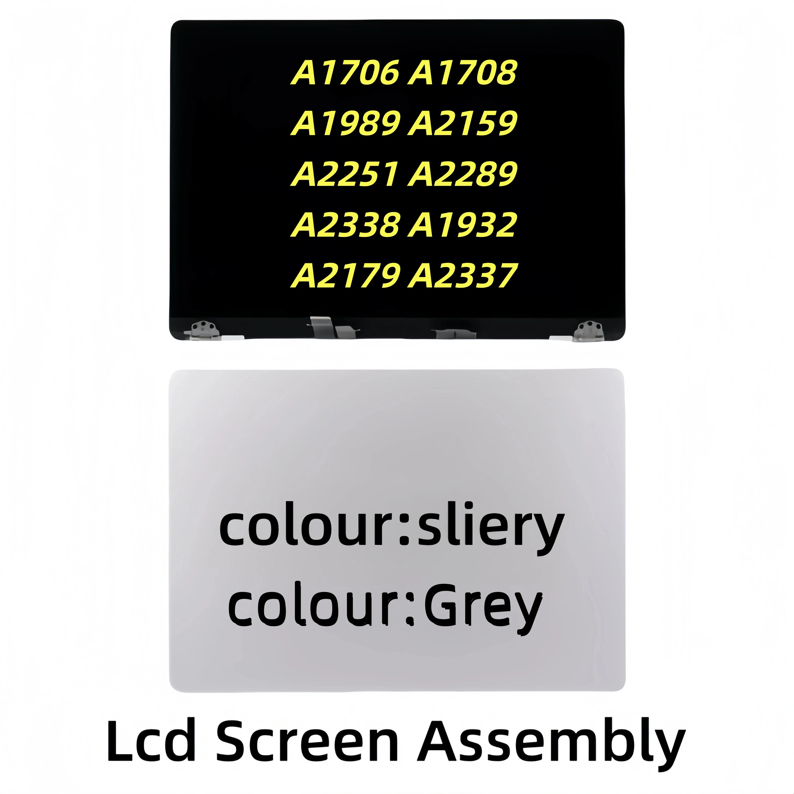 New LCD For Macbook A2337 A2338 A1706 A2179 A1932 A1989 A1708 A2251 A2681 A2289 A2159 A2141 Retina LCD Screen Display Assembly
New LCD For Macbook A2337 A2338 A1706 A2179 A1932 A1989 A1708 A2251 A2681 A2289 A2159 A2141 Retina LCD Screen Display Assembly