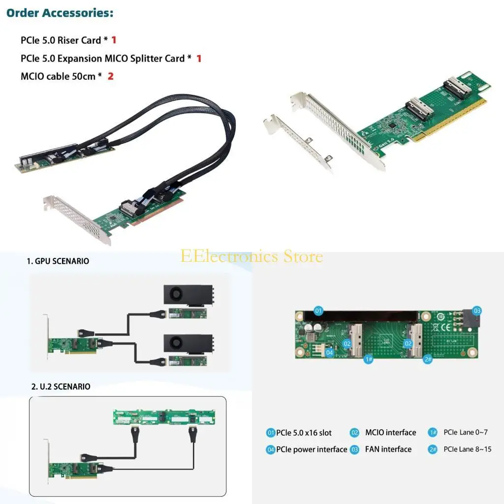 B03C Two PCIe 5.0 Host Board For System Distributed Storage And Component Processing Needs
B03C Two PCIe 5.0 Host Board For System Distributed Storage And Component Processing Needs