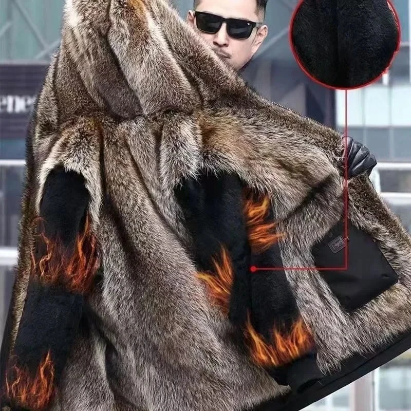 Parkas Short Jacket Coat Detachable Inner Liner Imitation Fur OverCoat Winter Fur Combination Overcoming Men Men's Windbreaker
Parkas Short Jacket Coat Detachable Inner Liner Imitation Fur OverCoat Winter Fur Combination Overcoming Men Men's Windbreaker