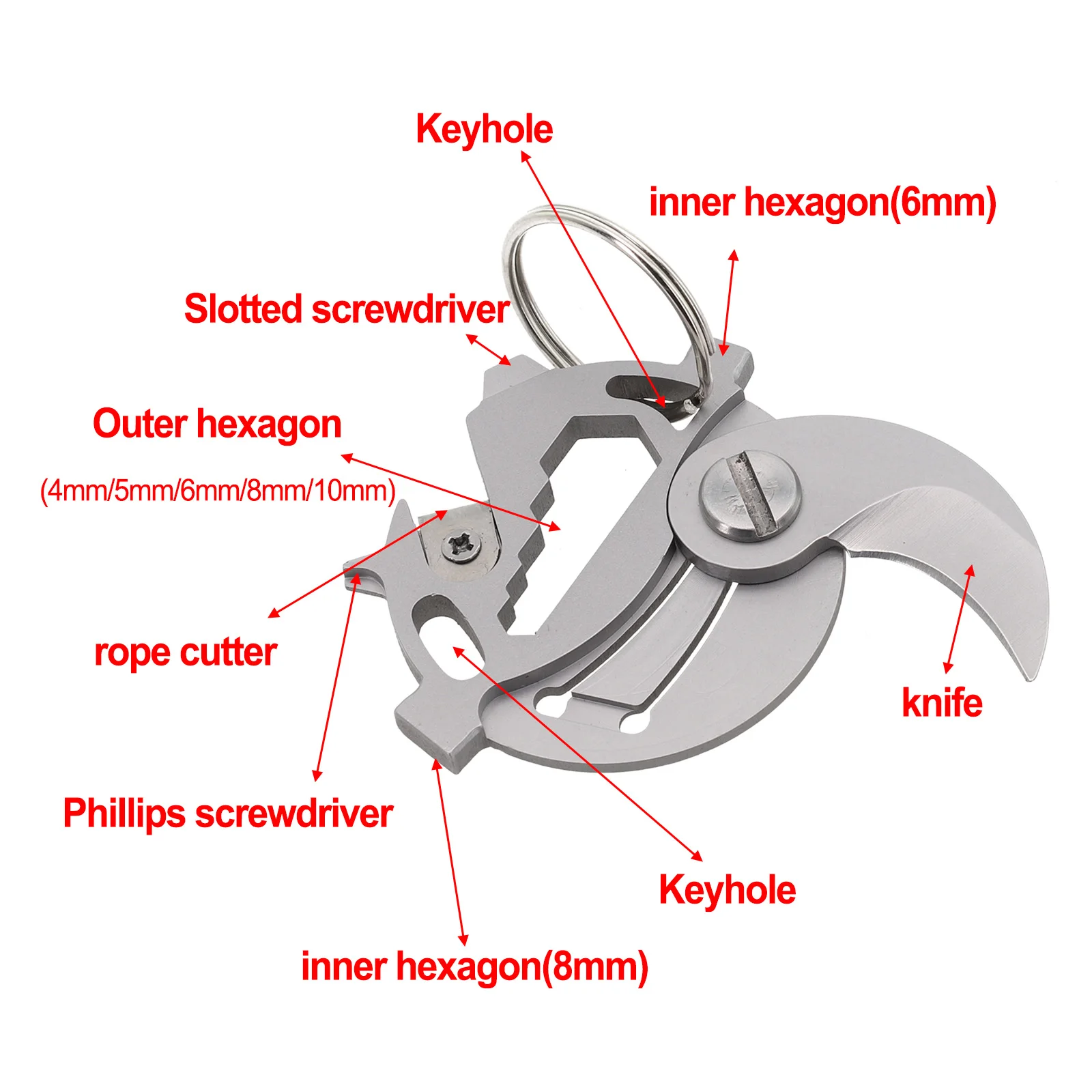 Coin Cycling Coin Keychain Wrench Pendant Metal Multi Card Tool Home Light Brightness Multifunctional Note Outdoor
Coin Cycling Coin Keychain Wrench Pendant Metal Multi Card Tool Home Light Brightness Multifunctional Note Outdoor