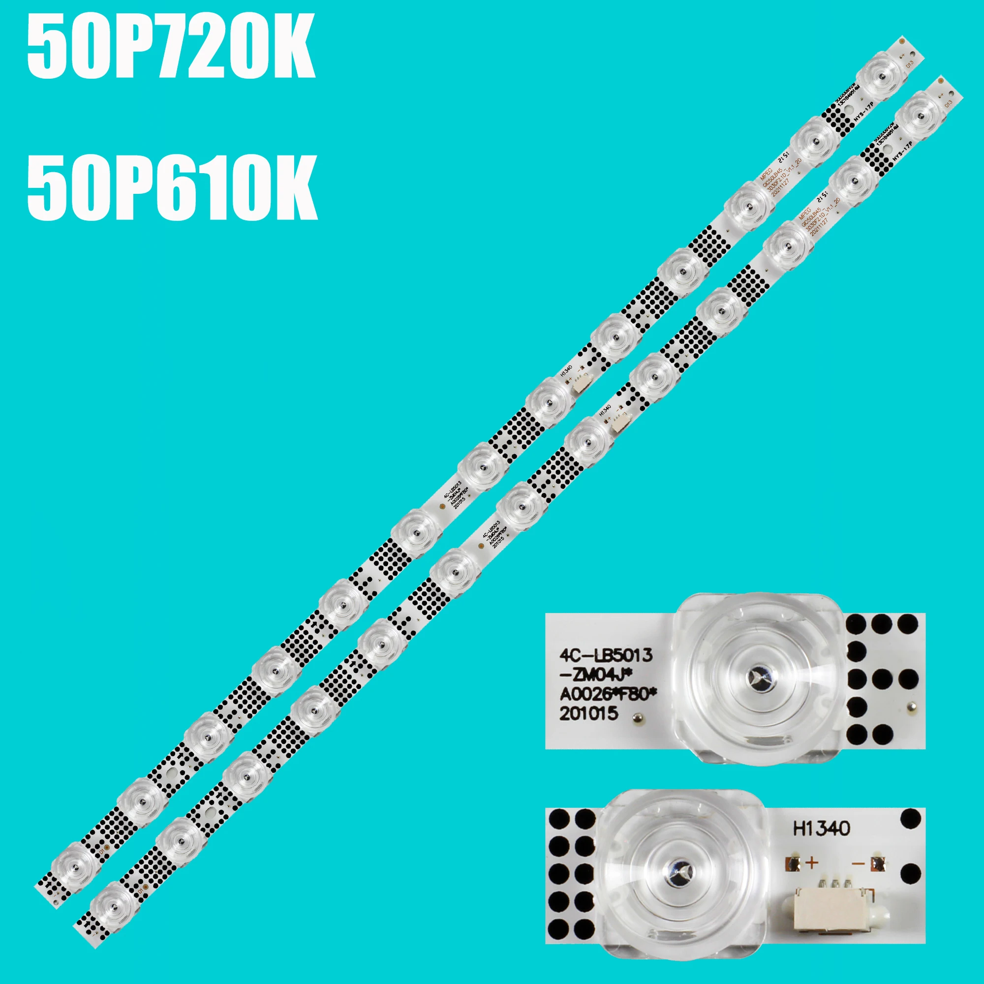 LED Backlight Strip Bar for 50P615 50S525 50S435 50S434 50G61 50S43 GIC50LB45_3030F2.1D 4C-LB5013-ZM06J LVU500NDEL
LED Backlight Strip Bar for 50P615 50S525 50S435 50S434 50G61 50S43 GIC50LB45_3030F2.1D 4C-LB5013-ZM06J LVU500NDEL