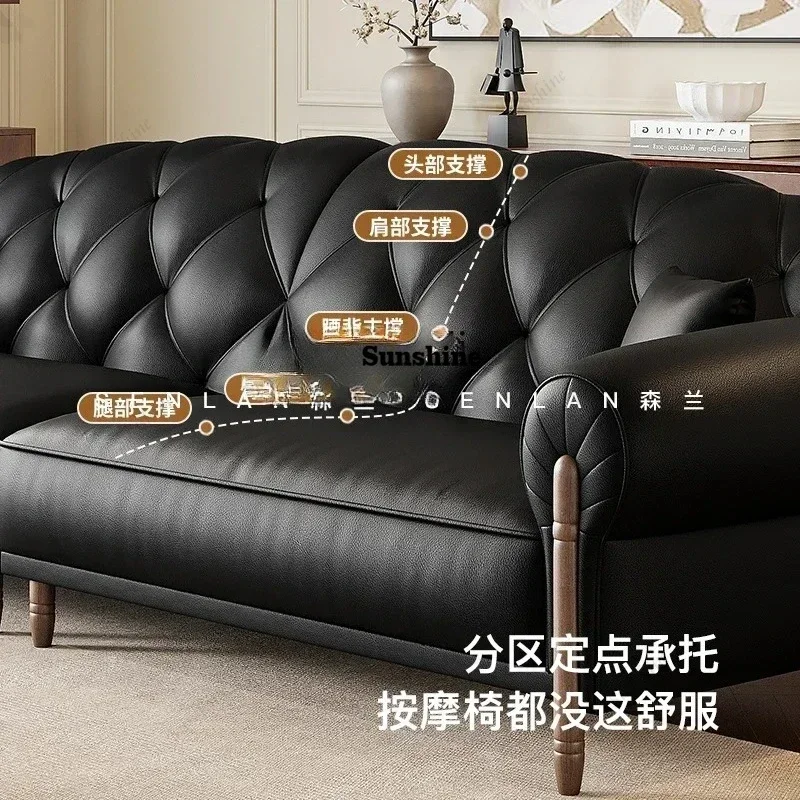 Modern simple retro leather, home living room Italian first-layer cowhide sofaW
Modern simple retro leather, home living room Italian first-layer cowhide sofaW