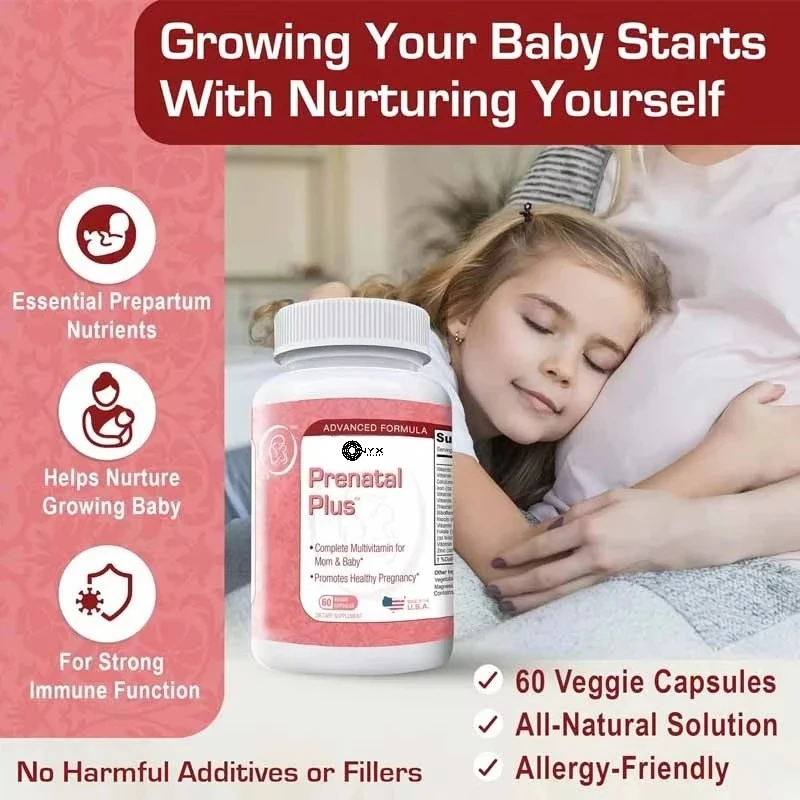 Women's natural prenatal vitamins, folic acid, and complete vitamins are suitable for pregnant women.Take 60 vegetarian capsules
Women's natural prenatal vitamins, folic acid, and complete vitamins are suitable for pregnant women.Take 60 vegetarian capsules