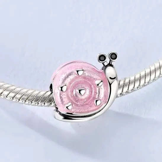 Charm 925 Sterling Silver Bead Snail Fit Original Bracelet Charm Making For Woman Fine Jewelry
Charm 925 Sterling Silver Bead Snail Fit Original Bracelet Charm Making For Woman Fine Jewelry