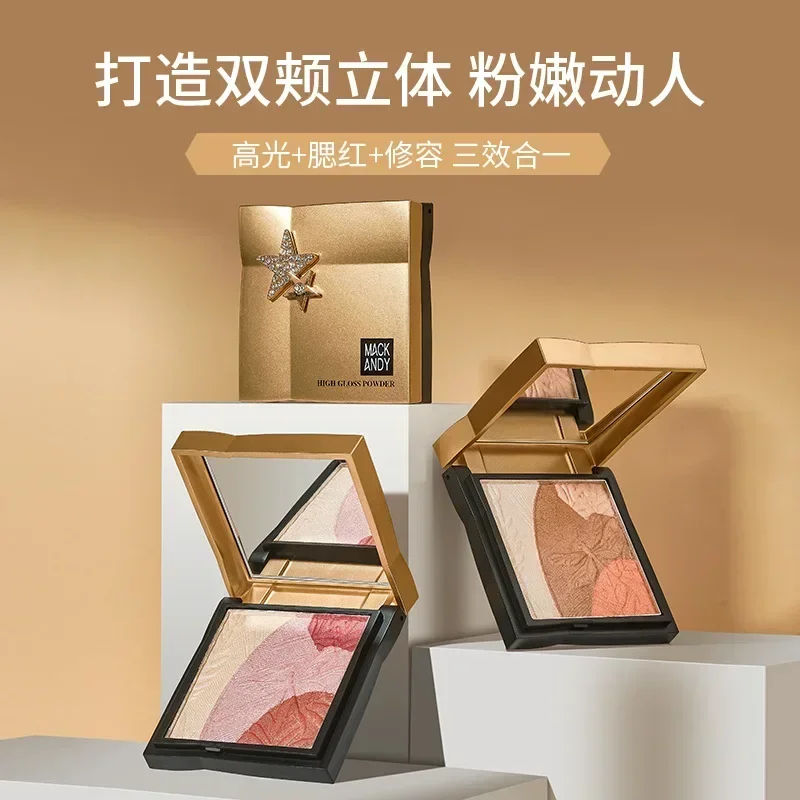 Original MACKANDY Blush Contour Palette Natural Highlight Pearlized Glitter Nose Shadow LongLasting Femal
Original MACKANDY Blush Contour Palette Natural Highlight Pearlized Glitter Nose Shadow LongLasting Femal