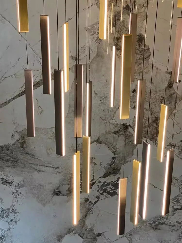 Led Nordic Chandelier Indoor Lighting Living Room Decorative Pendant Lighting Villa Duplex Building Light Staircase Chandelier
Led Nordic Chandelier Indoor Lighting Living Room Decorative Pendant Lighting Villa Duplex Building Light Staircase Chandelier