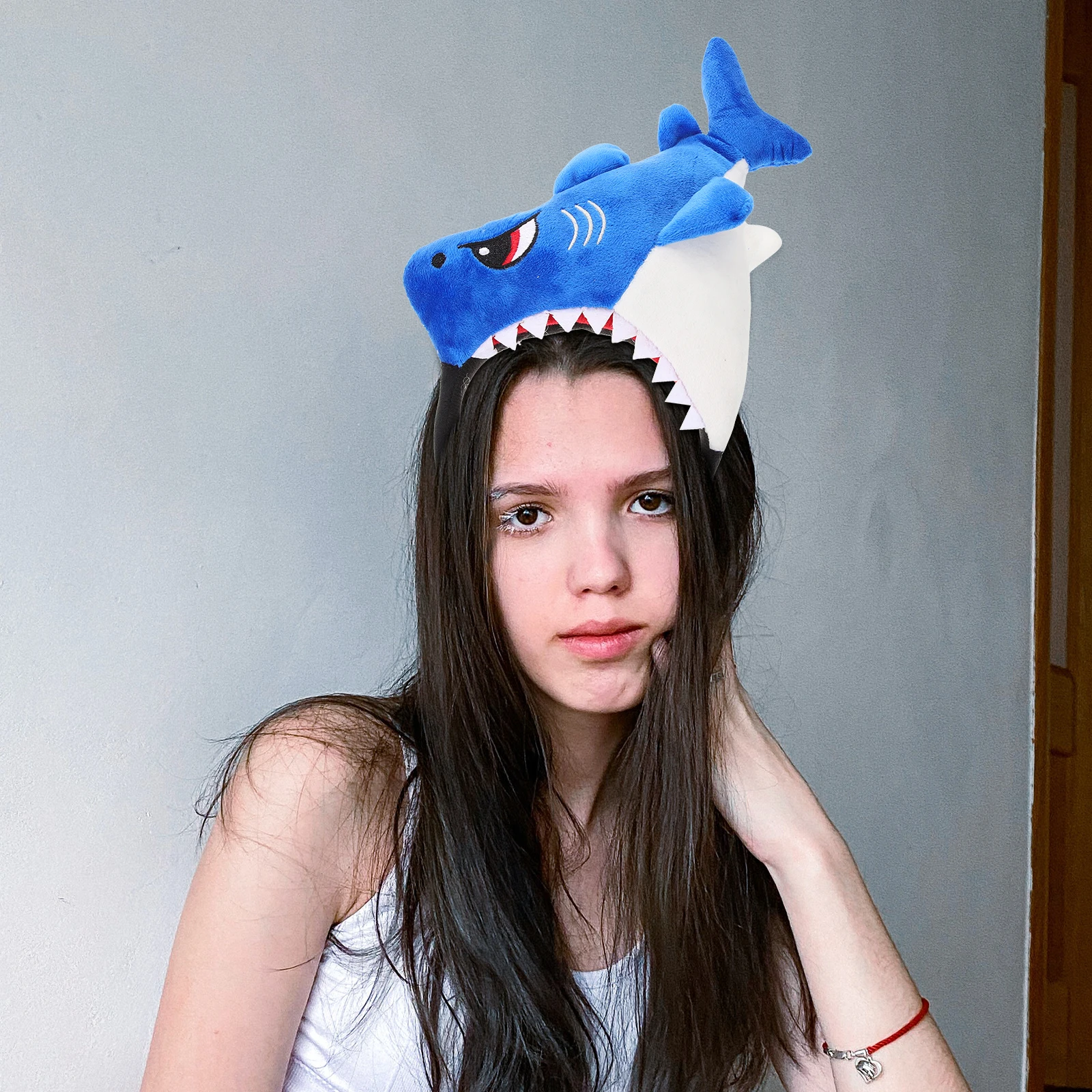 Shark Headband Cartoon Sharks Hair Accessories for Women Girls Blue A Style Halloween Costume Party Props 
Shark Headband Cartoon Sharks Hair Accessories for Women Girls Blue A Style Halloween Costume Party Props