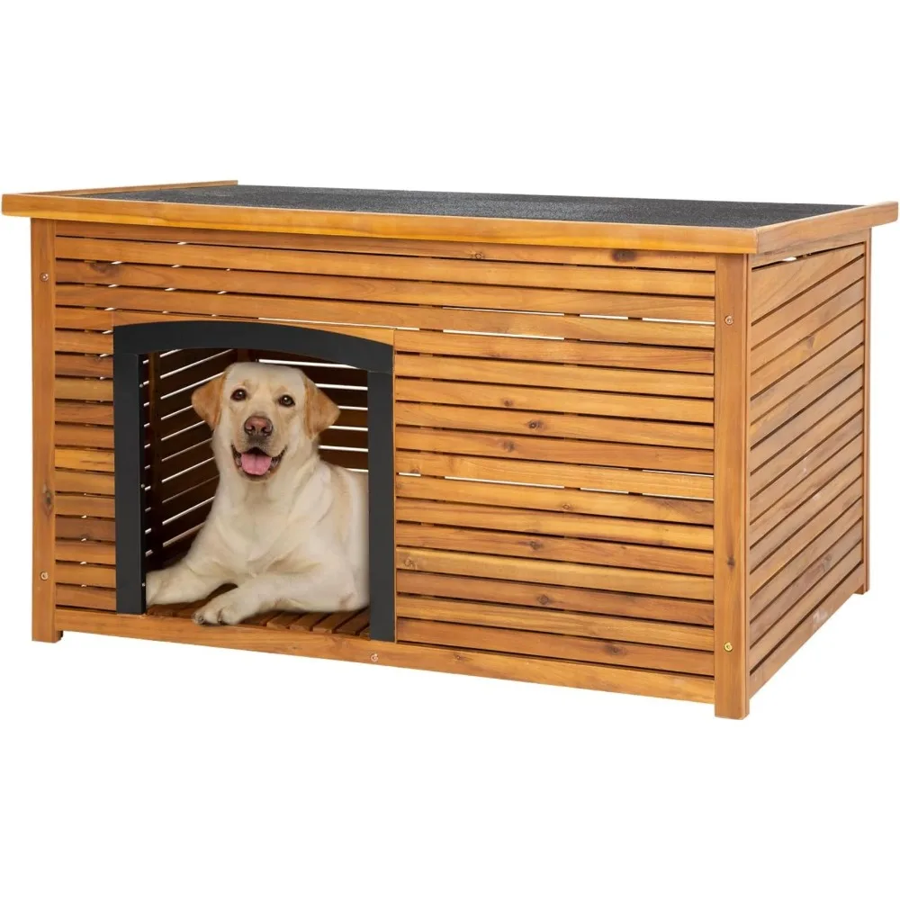Dog House Outdoor Insulated Dog Kennel Weatherproof Durable Puppy Shelter Pet House with Wooden Floor Removable Bottom Panel
Dog House Outdoor Insulated Dog Kennel Weatherproof Durable Puppy Shelter Pet House with Wooden Floor Removable Bottom Panel