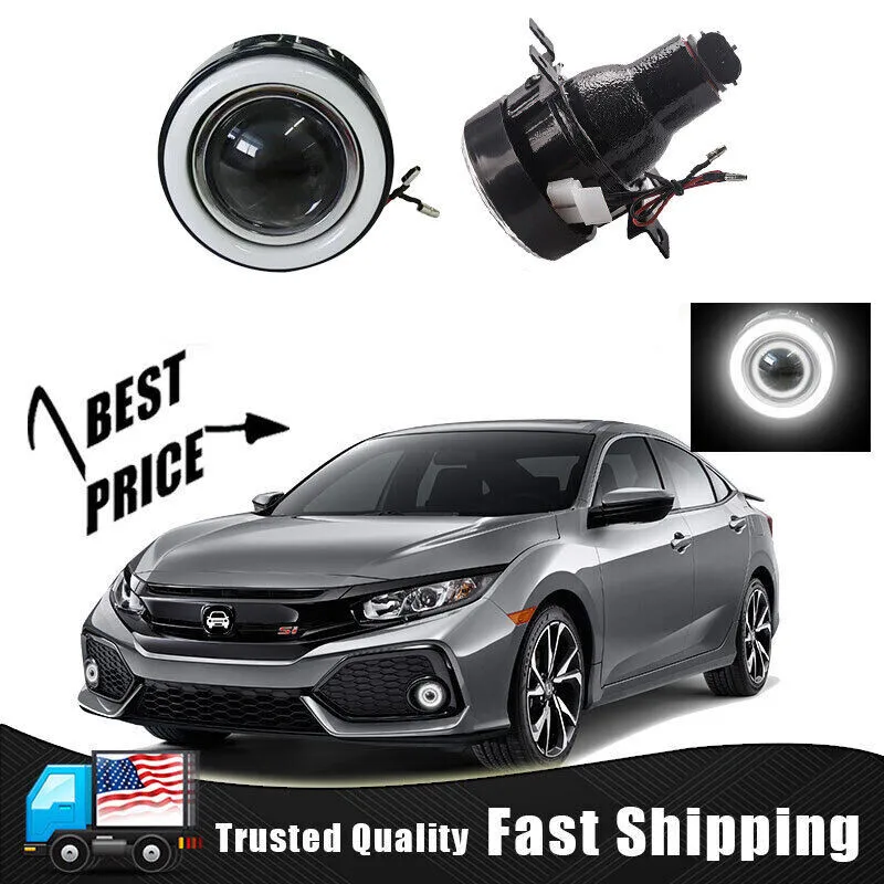 Fits 2016-2019 Honda Civic LED Angel Eyes Halo Ring Projector Lens DRL Fog Light
Fits 2016-2019 Honda Civic LED Angel Eyes Halo Ring Projector Lens DRL Fog Light