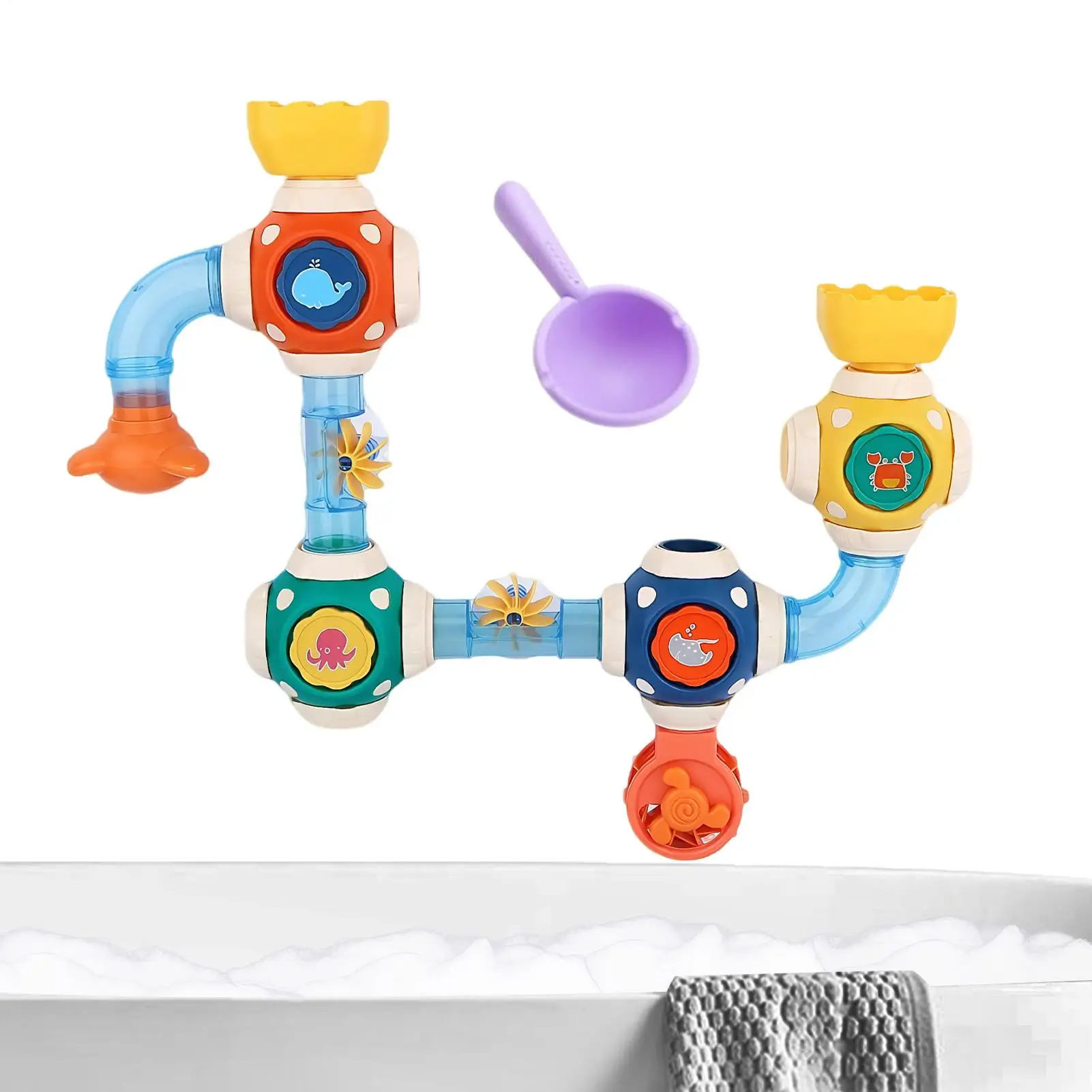Wall Bath Toys Water Pipe Splicing Toy For Bath For Boys Girls Ages 3 Preschoolers Nursery Swimming Pool Daycare Centers
Wall Bath Toys Water Pipe Splicing Toy For Bath For Boys Girls Ages 3 Preschoolers Nursery Swimming Pool Daycare Centers