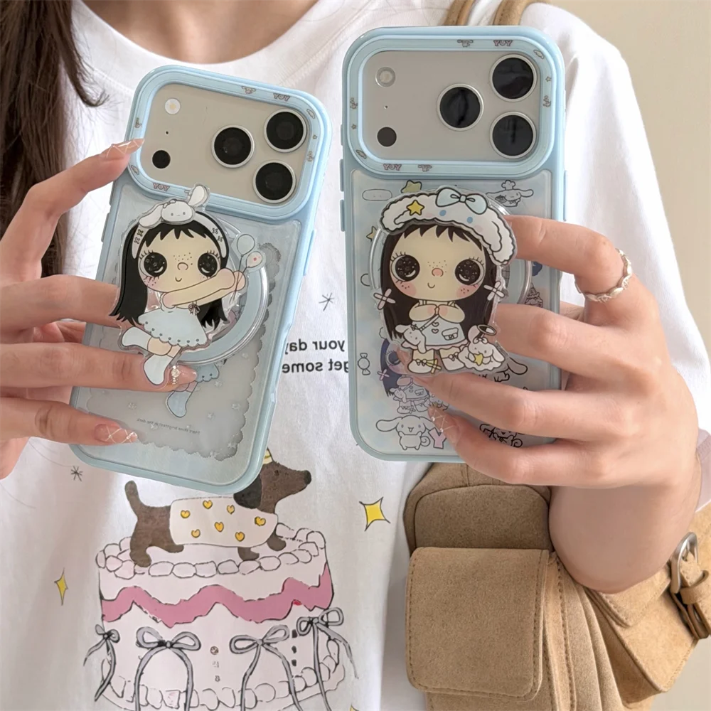 Kawaii Cinnamoroll Girl Cute Magnetic Phone Case for iPhone 17 16 15 17 Pro 15 Max 16 Pro Max Cover With Magsafe 3D Stand Cases
Kawaii Cinnamoroll Girl Cute Magnetic Phone Case for iPhone 17 16 15 17 Pro 15 Max 16 Pro Max Cover With Magsafe 3D Stand Cases