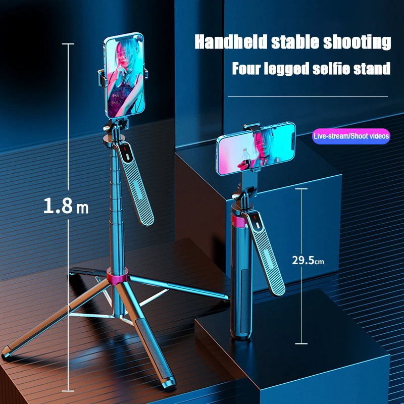 P185 Phone Holder Bluetooth Remote Selfie Stick Tripod Stand for Live Broadcast Universal Adjustable Mobile Soporte Para Celular
P185 Phone Holder Bluetooth Remote Selfie Stick Tripod Stand for Live Broadcast Universal Adjustable Mobile Soporte Para Celular